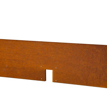 Kantopsluiting Double 300x16.5cm Corten