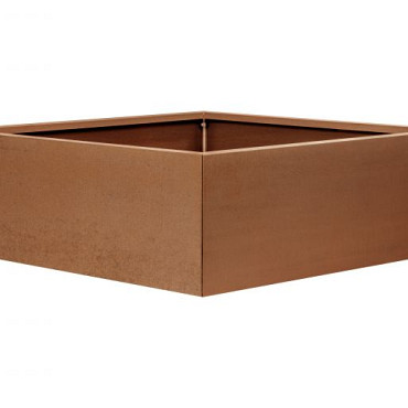 Plantenbak Vlak Corten 210x210x40cm