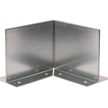 Inwendige hoek Double (flg) 16.5cm Verzinkt