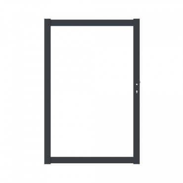 Boston Aluminium poortframe 120x183cm RAL9005 incl insteekslot