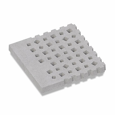 Artistone  Oud Hollands Weave Rand 100x100x10cm Grijs