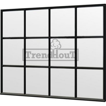 Steel Look raam 2760x2200mm zwart module C-03