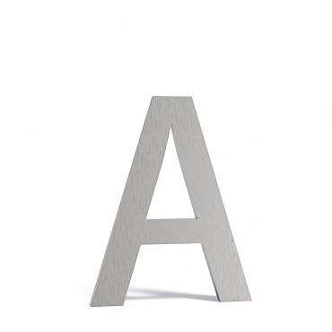 Huisletter 75x5x90mm RVS 5mm (A RVS)