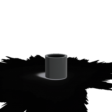 CIRCUM met bodem Ø500x500mm Aluminium (AM9)