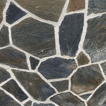 Kwartsiet Flagstones Black