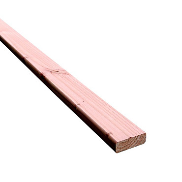 Douglas rhombuslat geschaafd, 2 x 6,5 x 400 cm, onbehandeld