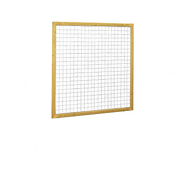 Grenen betonijzertrellis met maas 75x75cm in Raamwerk 44x68cm 180x180cm groen geïmpregneerd