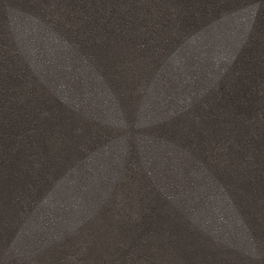 Keramische tegel vtwonen Solostone Unico Flower Brown Decor 80x80x3cm