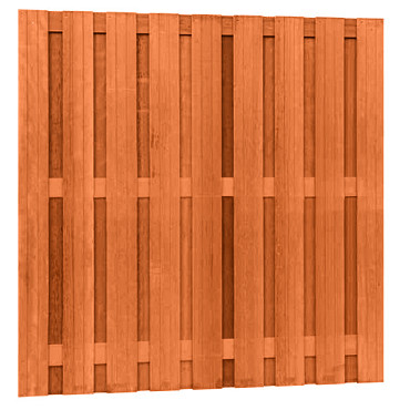 Hardhouten geschaafd plankenscherm 20-planks recht verticaal 180x180cm