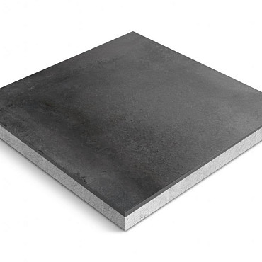 Keramische tegel Ceradeco 60x60x4cm Cemento Black