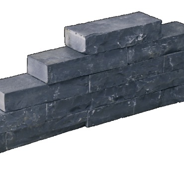 Stapelblok Slimwall Black Beauty Rockface 40x16x8cm