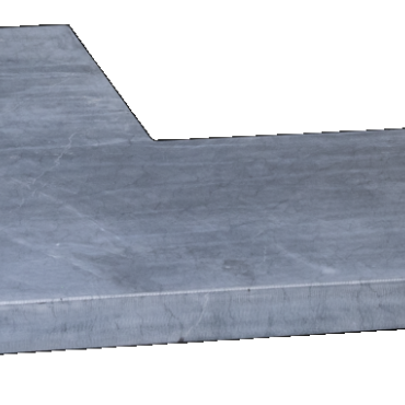 Afdekplaat-Vijverrand Blue Stone Linea 50/25x50x3cm hoekstuk