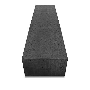 Artistone Oud Hollands zitelement recht 200x60x40cm Carbon