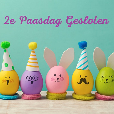 2e Paasdag gesloten