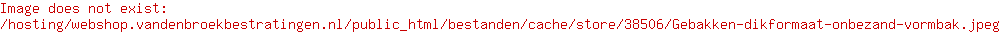 Gebakken dikformaat onbezand vormbak