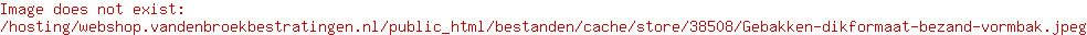 Gebakken dikformaat bezand vormbak