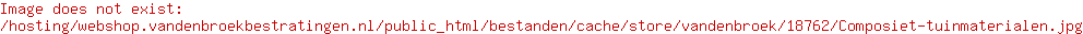 Composiet tuinmaterialen
