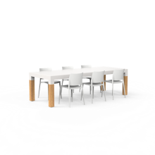 One To Sit Borra Dining Wooden Legs 2600x1000x760mm (TBW260)