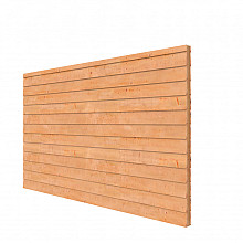 Douglas wandpakket t.b.v. dubbelzijdige wand Comfort/DHZ 371x224 cm, onbehandeld.