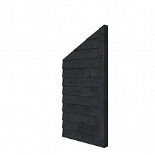 Douglas wandpakket t.b.v. dubbelzijdige 1m zijwand kapschuur Comfort (incl. staander), zwart geïmpre