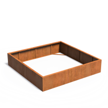CARREZ zonder bodem 2000x2000x400mm Corten (CAW1.3)