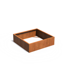 CARREZ zonder bodem 1400x1400x400mm Corten (CAW3.3)