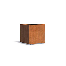 CARREZ met wielen 800x800x800mm Corten (CAWL6.1)