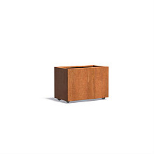 CARREZ met wielen 900x500x600mm Corten (CAWL22.3)