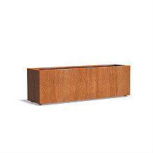 CARREZ met wielen 2000x500x600mm Corten (CAWL22)