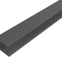 F-profiel | WEO®35-60  | Aluminium | Dark Grey | 65x80mm | 300cm