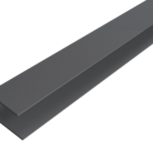 F-profiel | WEO35-60 Gevelbekleding | Aluminium | Dark Grey | 65x80mm | 300cm
