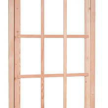 Douglas 9-ruits uitzetraam, 89,8x136,3 cm, kleurloos geïmpregneerd.