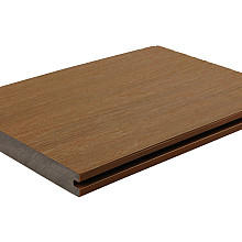 WPC 23x210mm Fiberdeck Premium | massief | 2-zijdig Teak 500cm