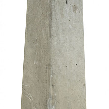Betonpoer L, 18x18x50cm taps, bovenzijde 15 x 15 cm, schroefdraad M16, grijs.
