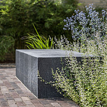 Artistone Oud Hollands zitelement recht 100x60x40cm zwart behandeld | OP=OP