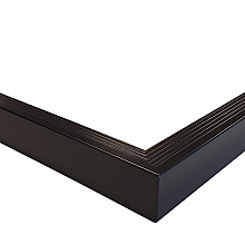 Aluminium daktrim buitenhoek, 4,5 x 4,5 x 40 cm, zwart RAL 9005.