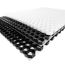 Grindplaat  wit 120x80x3,5 cm incl. onderdoek | 0,96m2