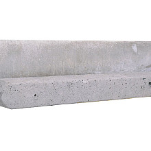 Beton onderplaat stampbeton 25x3,5x184cm grijs