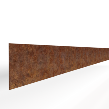 Kantopsluiting Stroke 300x16.5cm Corten