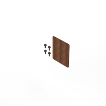 Koppelplaat 10cm Corten