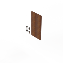 Koppelplaat 16.5cm Corten