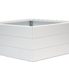 Bloembak Modulair Wit (RAL9016) fijnstructuur 60x60x42cm