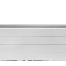Bloembak Modulair Wit (RAL9016) fijnstructuur 120x30x56cm