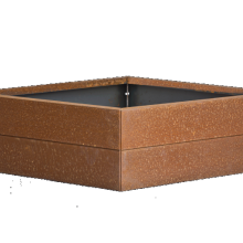 Bloembak Modulair Corten 60x60x28cm