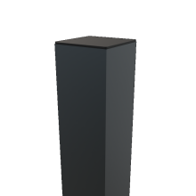 Boston Aluminium Poortpaal (Hol) voor Aluminium Poort gevuld 90x90x4mm L-275cm RAL7016