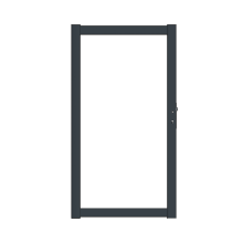 Boston Aluminium poortframe 98x183cm RAL7016 incl insteekslot