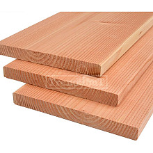 Planken douglas 25x240x4000mm onbehandeld, gedroogd en geschaafd