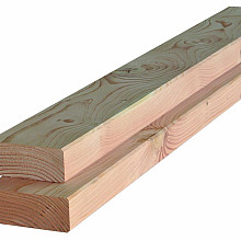 Balk douglas 45x95x3000mm onbehandeld, gedroogd en geschaafd