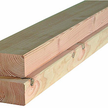 Balk douglas 65x145x5000mm onbehandeld, gedroogd en geschaafd