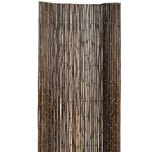 Bamboescherm op rol 180x180cm zwart